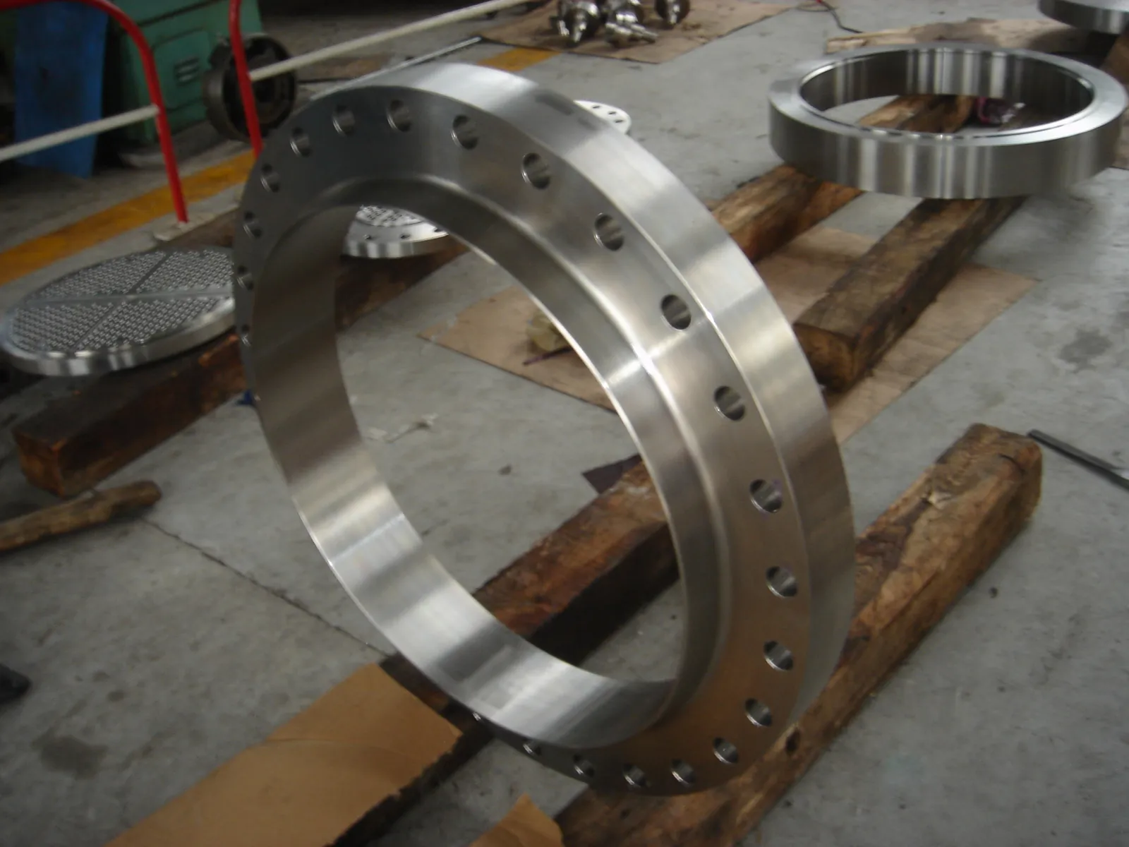 Flensring met boutgaten